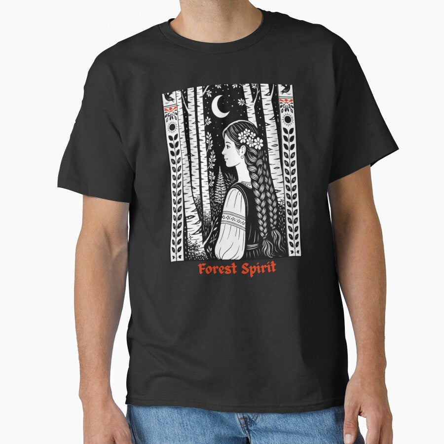 Forrest Spirit Design Mystical Woman with a Trees by - Adult & Kids T-Shirts, Sweatshirts & Hoodies apparel design preview 1