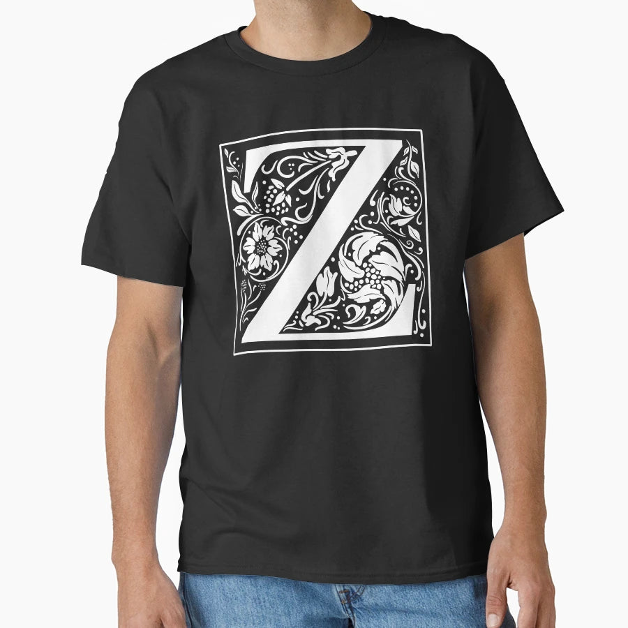 Illuminated Initial Z T-Shirt - Custom Art Print Men Women - T-Shirt, Sweatshirt, Hoodie