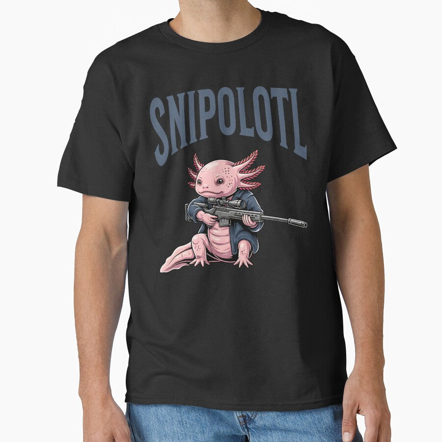 Snipolotl funny axolotl design by ReneMM - Adult & Kids T-Shirts, Sweatshirts & Hoodies apparel design preview 1