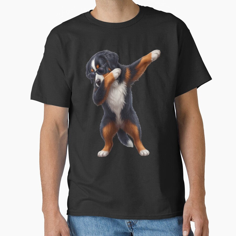 Dabbing Bernese Mountain Dog Mom Dad Lover by - Adult & Kids T-Shirts, Sweatshirts & Hoodies apparel design preview 1