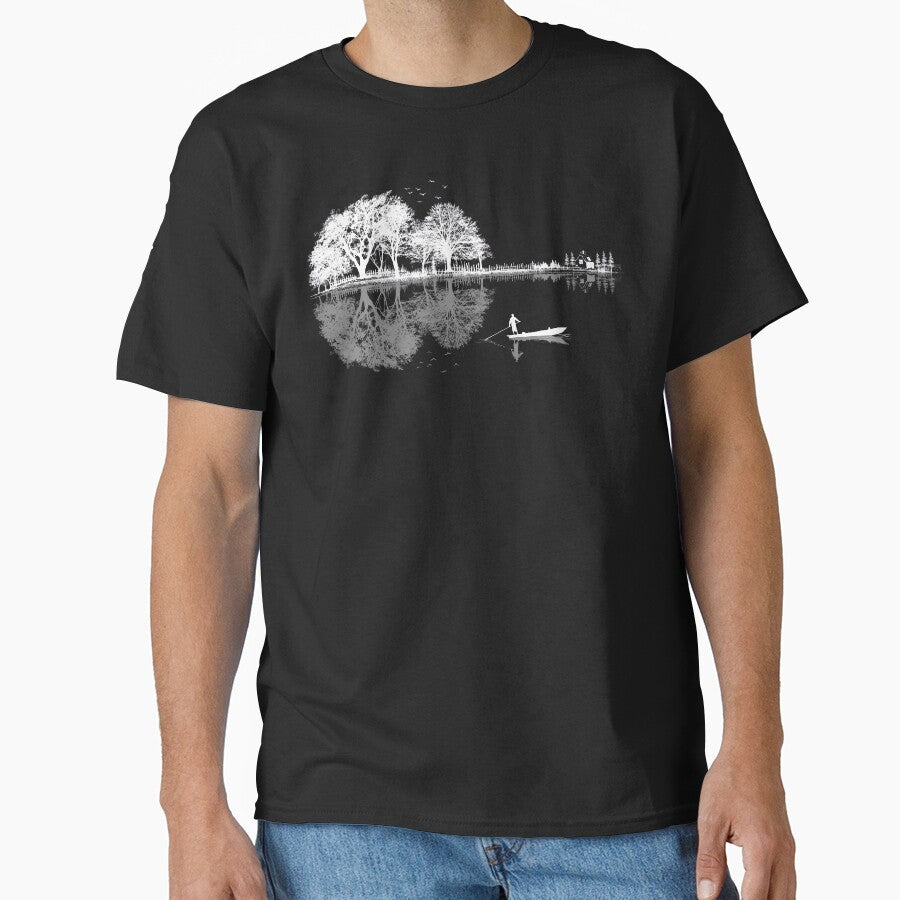 Nature Forest Guitar by CasmariaOnlineShop - Adult & Kids T-Shirts, Sweatshirts & Hoodies apparel design preview 1