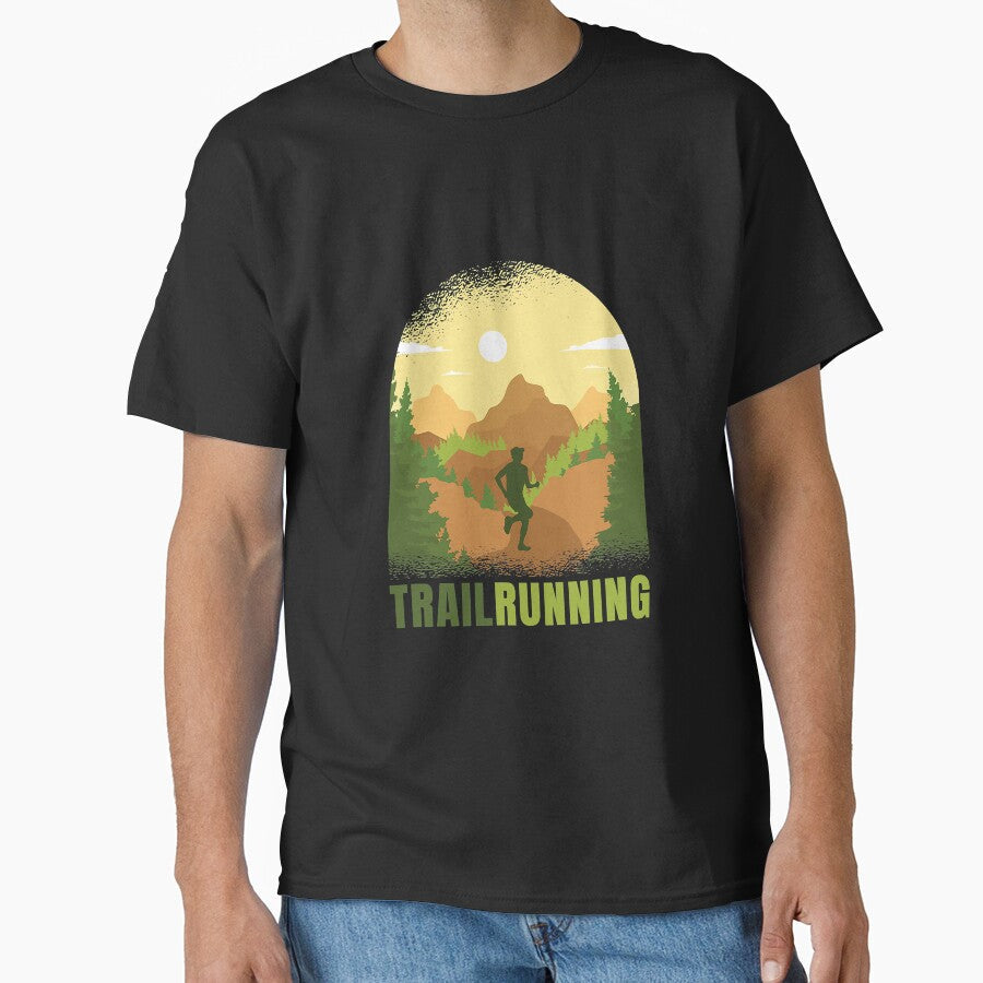 Trail Runner Nature Run Running by YesterDayCheck - Adult & Kids T-Shirts, Sweatshirts & Hoodies apparel design preview 1