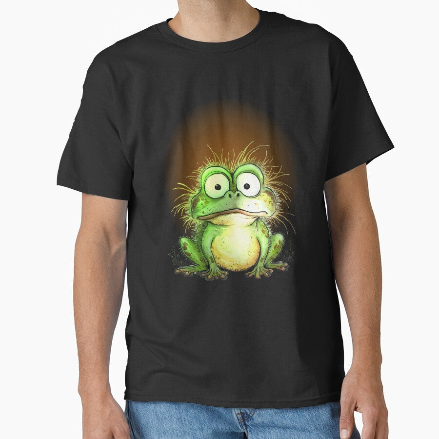 Cute Weird Frog Meme Sticker Funny Illustration - Adult & Kids T-Shirts, Sweatshirts & Hoodies apparel design preview 1