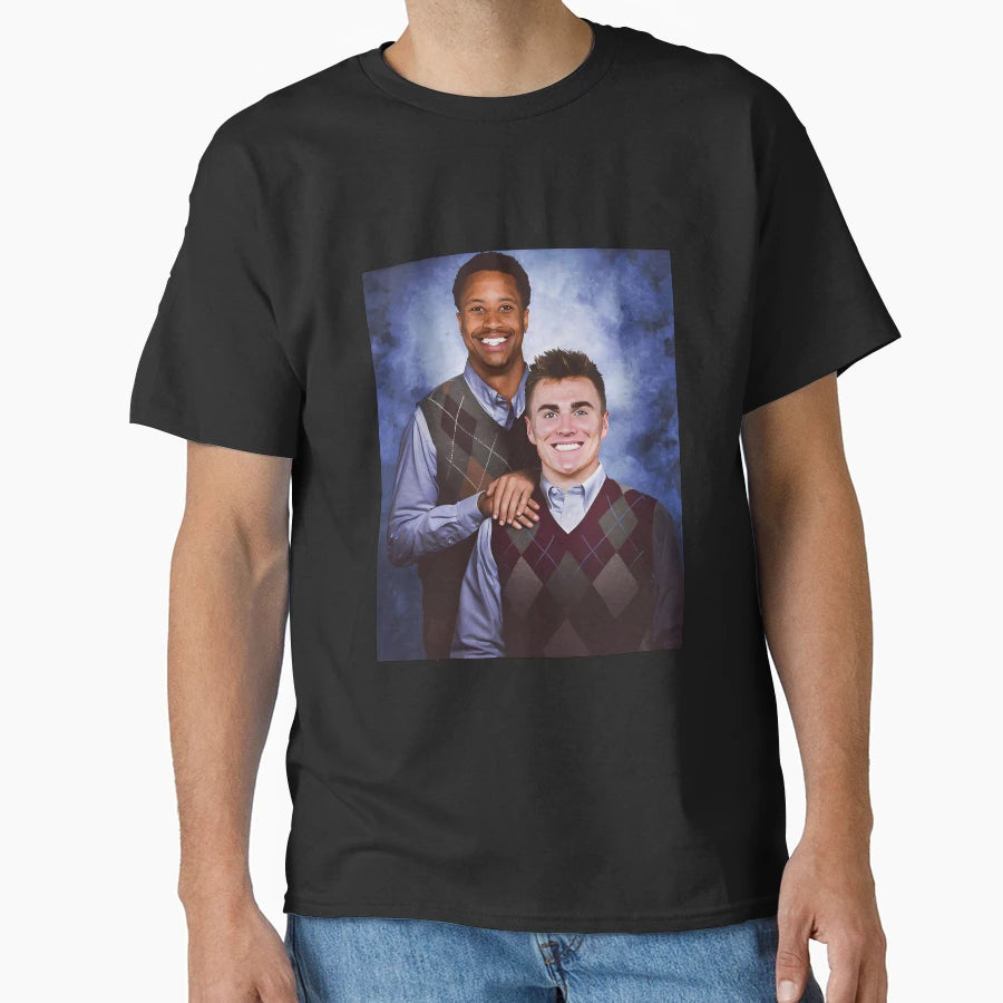 Bo Nix Courtland Sutton Step Brothers T-Shirt - Minimalist Print Men Women - T-Shirt, Sweatshirt, Hoodie