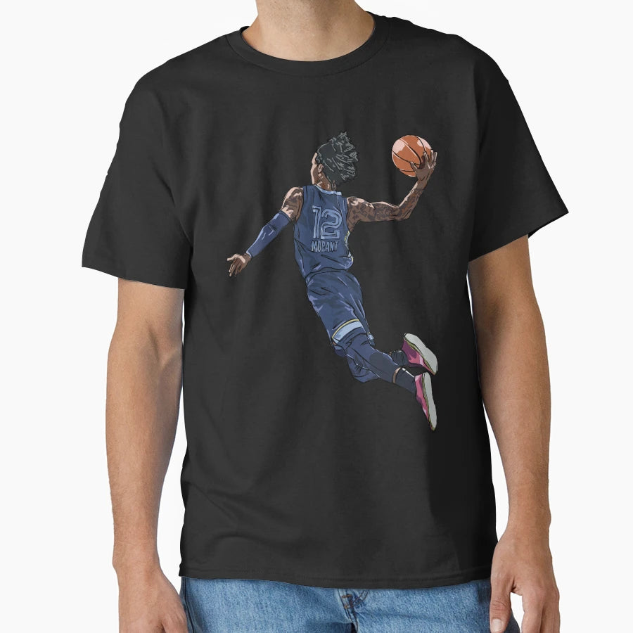 Ja Morant Dunk Sketch T-Shirt - Unique Graphic Unisex - T-Shirt, Sweatshirt, Hoodie