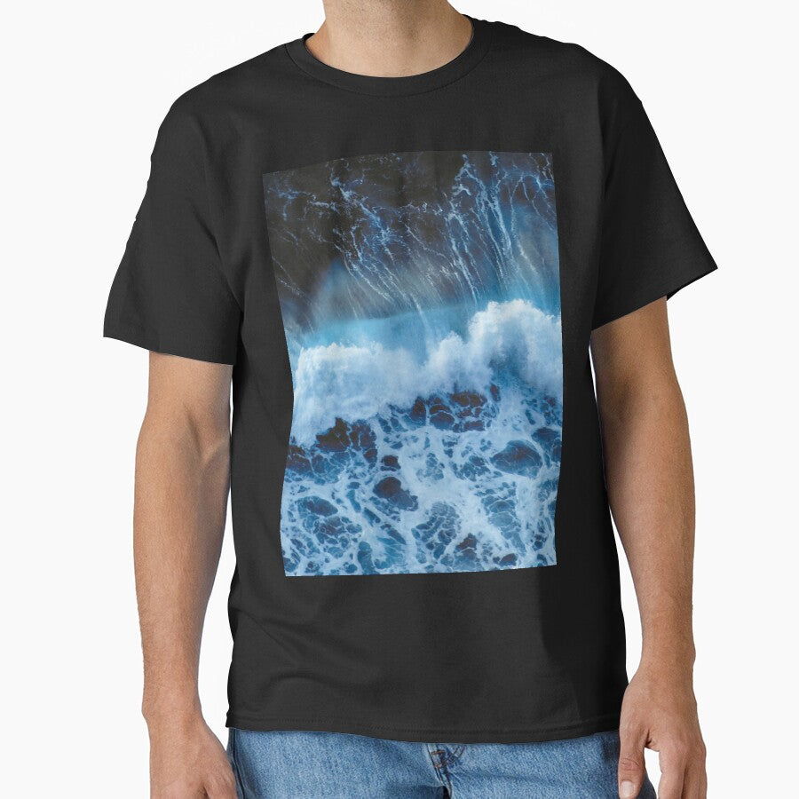 Dark Ocean Waves by stuff-n-stuff - Adult & Kids T-Shirts, Sweatshirts & Hoodies apparel design preview 1