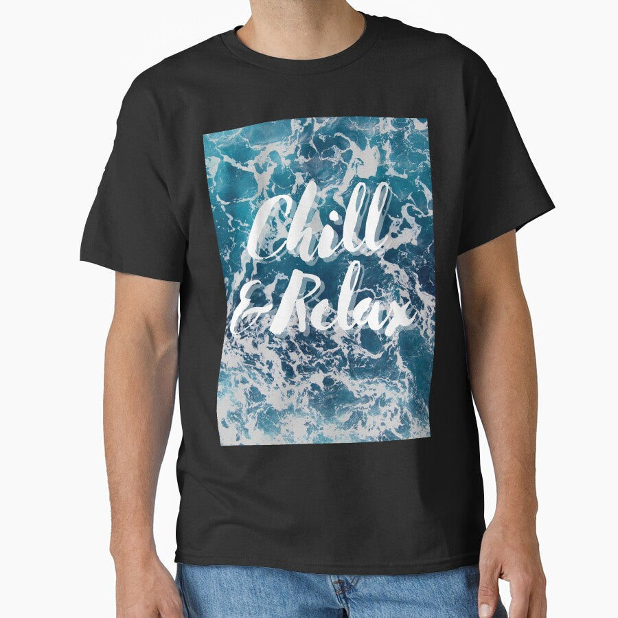 Chill and Relax Ocean Water by kyds - Adult & Kids T-Shirts, Sweatshirts & Hoodies apparel design preview 1