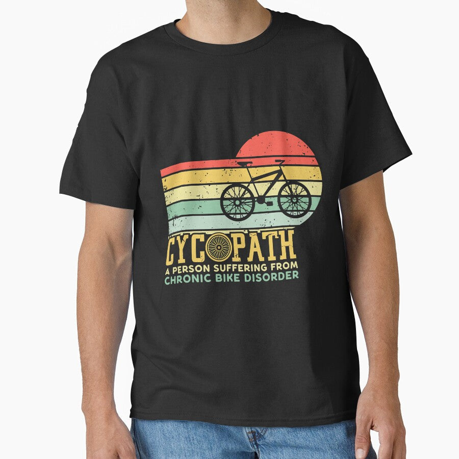 Vintage Cycopath Funny Bicycle Cyclist by - Adult & Kids T-Shirts, Sweatshirts & Hoodies apparel design preview 1