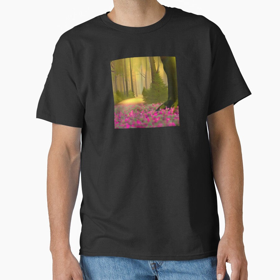 Fantasy Forest Art Magical Fairytale Background - Adult & Kids T-Shirts, Sweatshirts & Hoodies apparel design preview 1