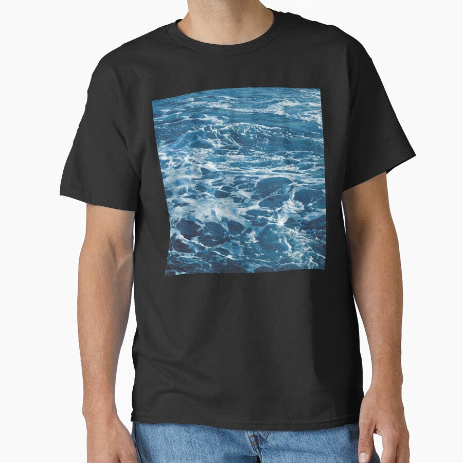 Arctic-Blue Ocean Waves With Foamy White Surf by - Adult & Kids T-Shirts, Sweatshirts & Hoodies apparel design preview 1