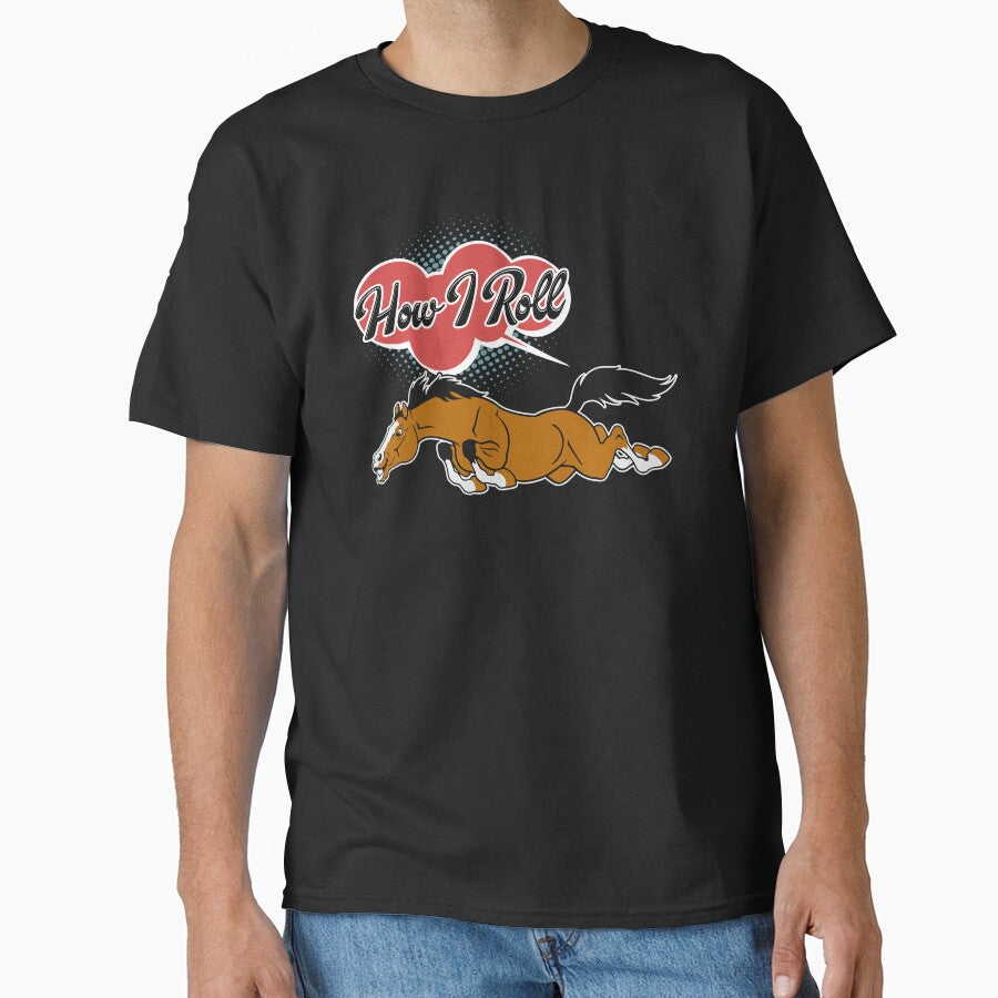 Horse This Is How I Roll by UnknownArtistt - Adult & Kids T-Shirts, Sweatshirts & Hoodies apparel design preview 1