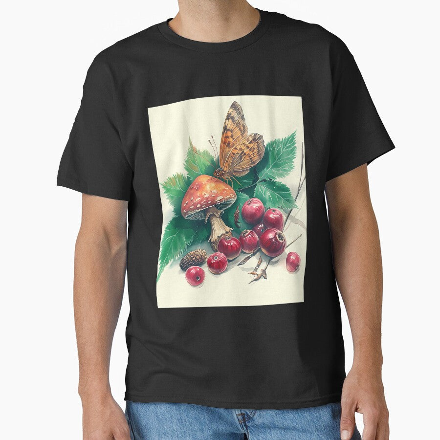 Enchanted Forest Berries And Mushrooms by zmsewvmxc70 - Adult & Kids T-Shirts, Sweatshirts & Hoodies apparel design preview 1