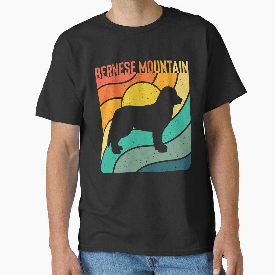 Bernese Mountain Dog Vintage Gift Pet Lover by - Adult & Kids T-Shirts, Sweatshirts & Hoodies apparel design preview 1