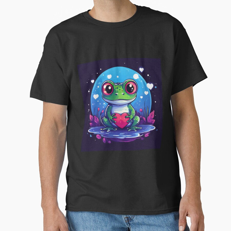 Frog with heart by Planetporridge - Adult & Kids T-Shirts, Sweatshirts & Hoodies apparel design preview 1