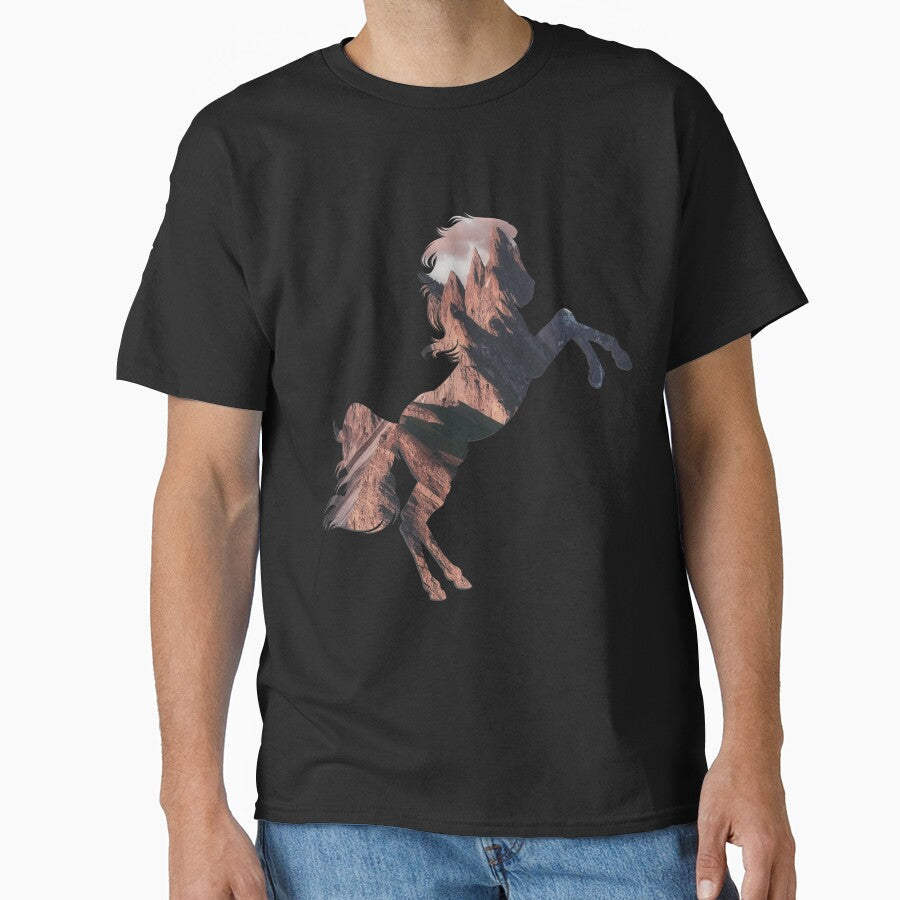 Wild Mountain horse by Deegital18 - Adult & Kids T-Shirts, Sweatshirts & Hoodies apparel design preview 1
