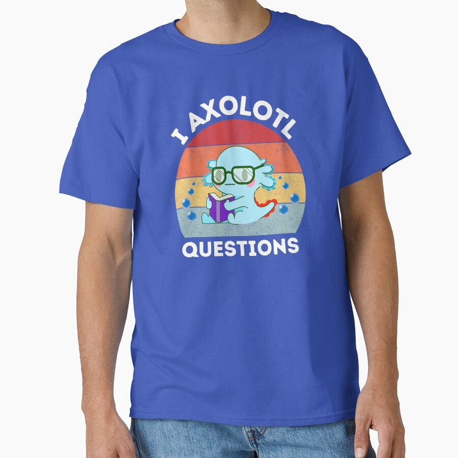 I Axolotl Questions by FunkyFusionArt - Adult & Kids T-Shirts, Sweatshirts & Hoodies apparel design preview 1