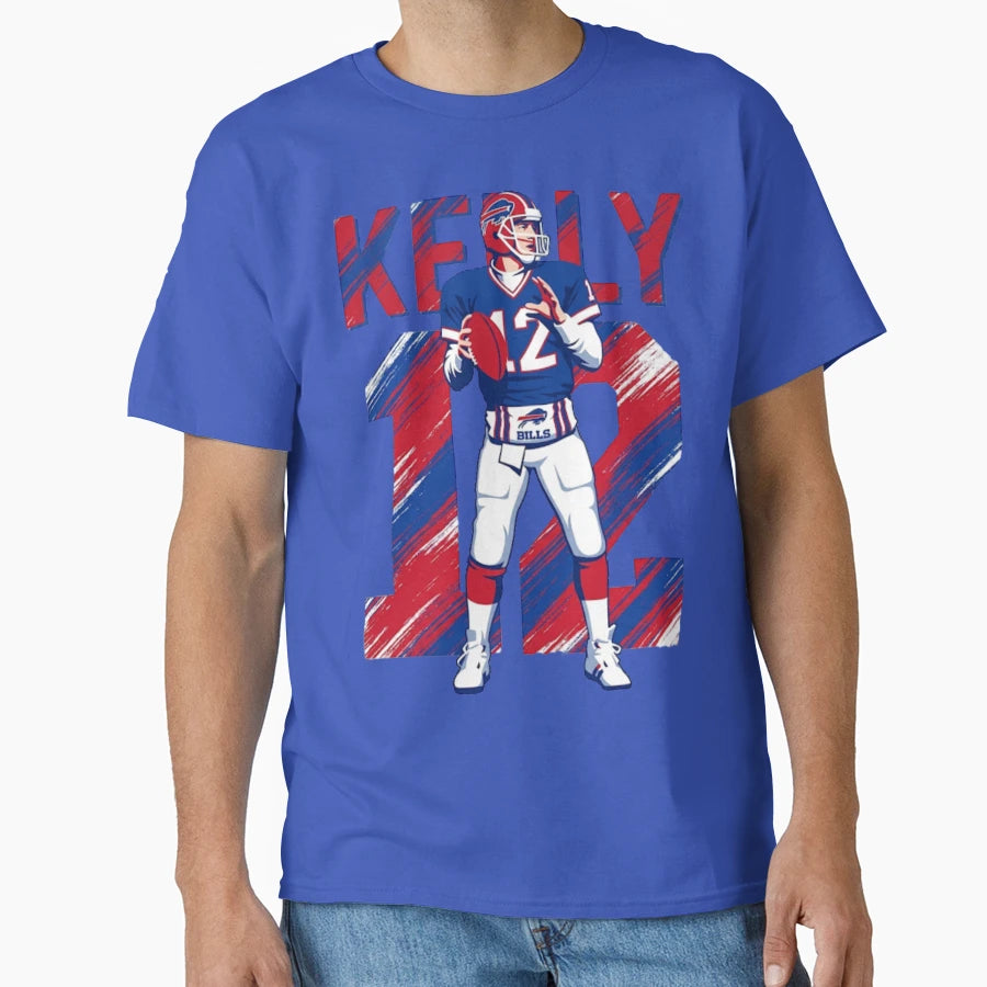 Jim Kelly 12 Buffalo Football Legend T-Shirt - Streetwear Style Men Women - T-Shirt, Sweatshirt, Hoodie