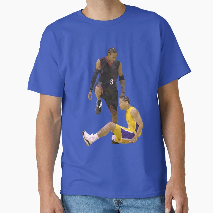 Allen Iverson Steps Over Tyronn Lue T-Shirt - Custom Art Print for Adults - T-Shirt, Sweatshirt, Hoodie
