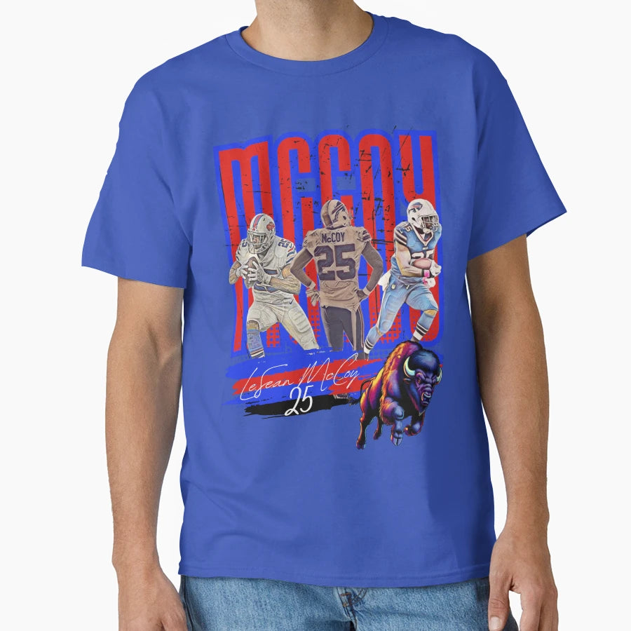 Lesean Mccoy Nfl Legacy Buffalo T-Shirt - Fun Novelty Design Men Women - T-Shirt, Sweatshirt, Hoodie