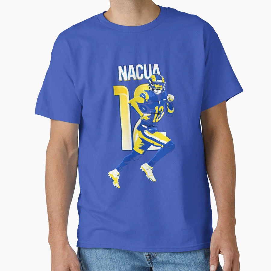 Puka Nacua Los Angeles 12 Football Art T-Shirt - Novelty Apparel for Adults - T-Shirt, Sweatshirt, Hoodie