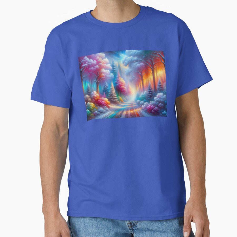 Colorful Path in a Rainbow Forest by M-Y-A-R-T- - Adult & Kids T-Shirts, Sweatshirts & Hoodies apparel design preview 1