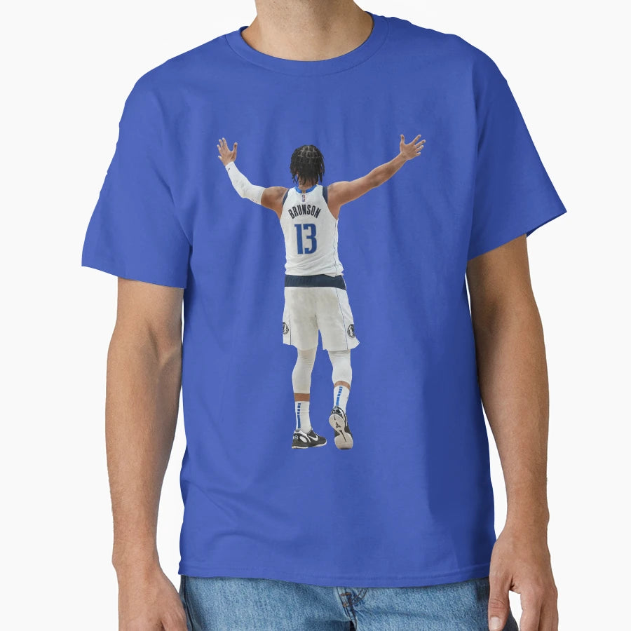 Jalen Brunson 13 Back T-Shirt - Fun Novelty Design for Adults - T-Shirt, Sweatshirt, Hoodie