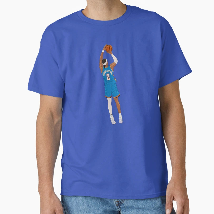 Shai Gilgeous Alexander Jumper T-Shirt - Aesthetic Graphic Men Women - T-Shirt, Sweatshirt, Hoodie