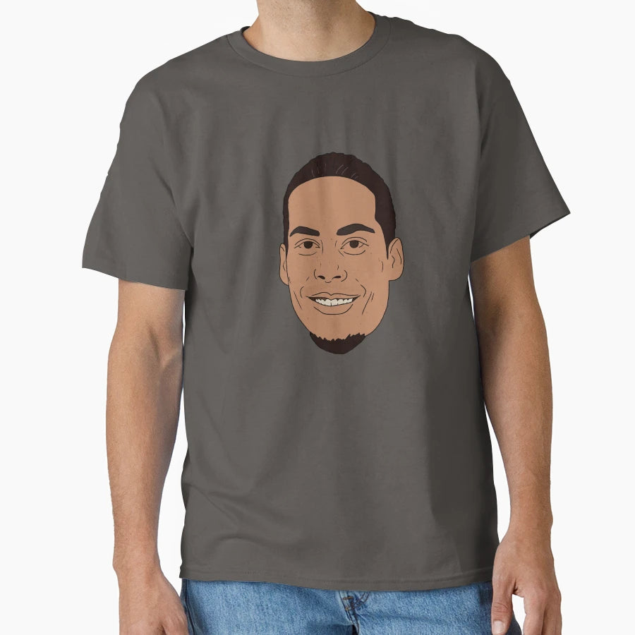 Liverpool Virgil Van Dijk T-Shirt - Casual Everyday Wear for Adults - T-Shirt, Sweatshirt, Hoodie