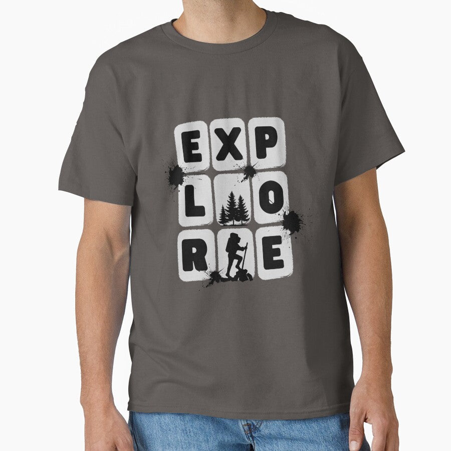 Explore Hiking Adventure by UltraView - Adult & Kids T-Shirts, Sweatshirts & Hoodies apparel design preview 1