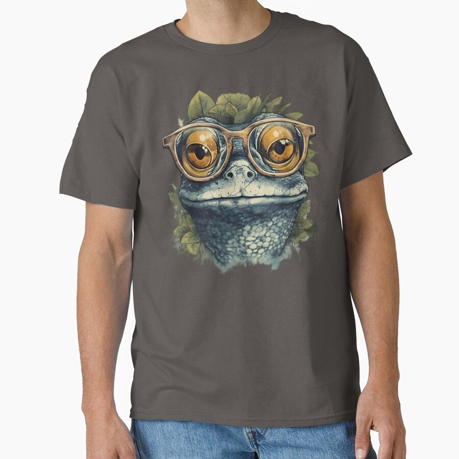 Intellectual Frog: Stylish Toad Glasses by - Adult & Kids T-Shirts, Sweatshirts & Hoodies apparel design preview 1