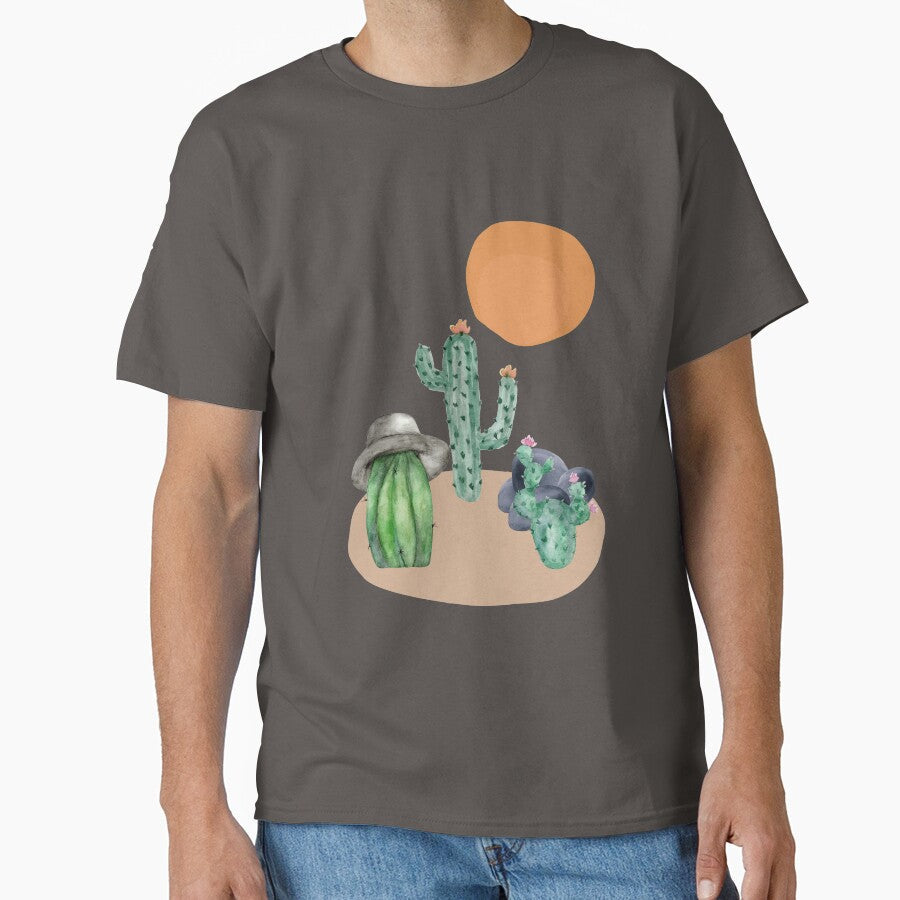 Desert Thoughts with Cacti by CulverCrafts - Adult & Kids T-Shirts, Sweatshirts & Hoodies apparel design preview 1