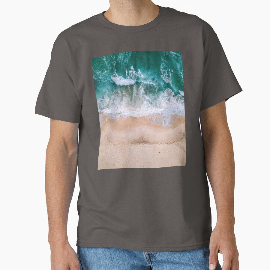 Waves Crash on the Beach by Raminovitch - Adult & Kids T-Shirts, Sweatshirts & Hoodies apparel design preview 1