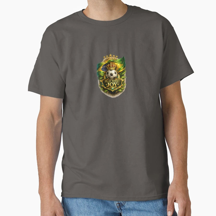 Brazil Football T-Shirt - Fun Novelty Design Unisex - T-Shirt, Sweatshirt, Hoodie