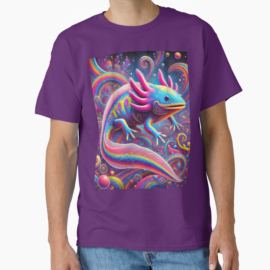 Axolotl Art #171 Lovers by ksgraphics222 - Adult & Kids T-Shirts, Sweatshirts & Hoodies apparel design preview 1
