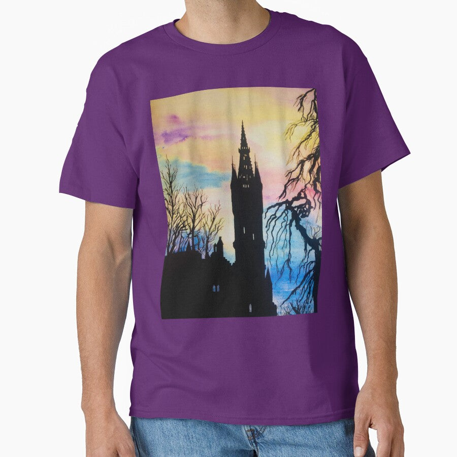 University of Glasgow Spire Silhouette by - Adult & Kids T-Shirts, Sweatshirts & Hoodies apparel design preview 1