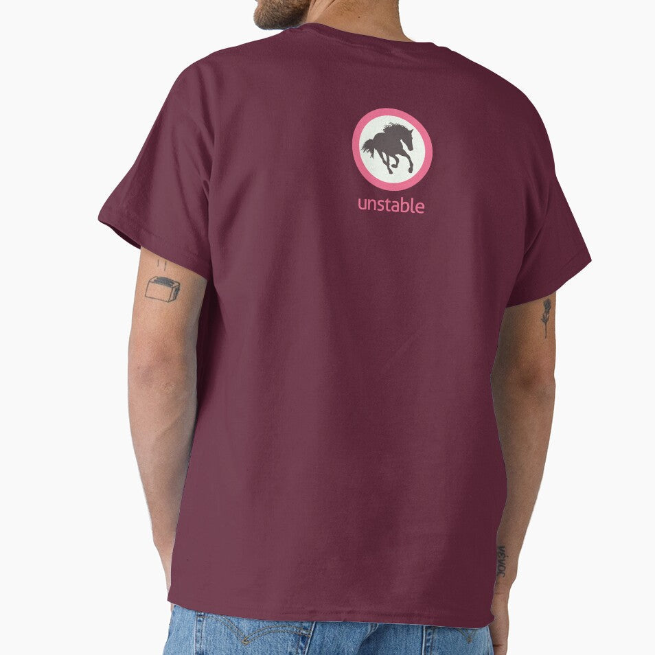 Unstable logo pink by UnstableDesign - Adult & Kids T-Shirts, Sweatshirts & Hoodies apparel design preview 1