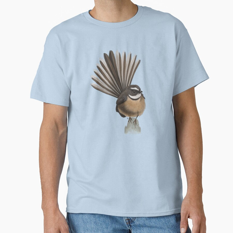 Pīwakawaka by Wildlife Art Holly - Adult & Kids T-Shirts, Sweatshirts & Hoodies apparel design preview 1