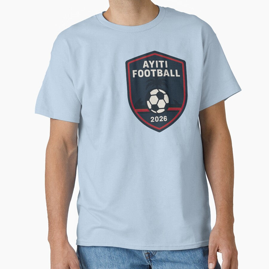 Ayiti Football 2026 Night Badge by BrickByDream - Adult & Kids T-Shirts, Sweatshirts & Hoodies apparel design preview 1