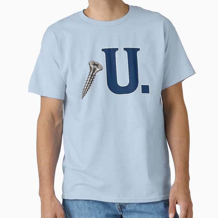 Screw U Collection Ivy Navy Collegiate T-Shirt - Custom Art Print Unisex - T-Shirt, Sweatshirt, Hoodie