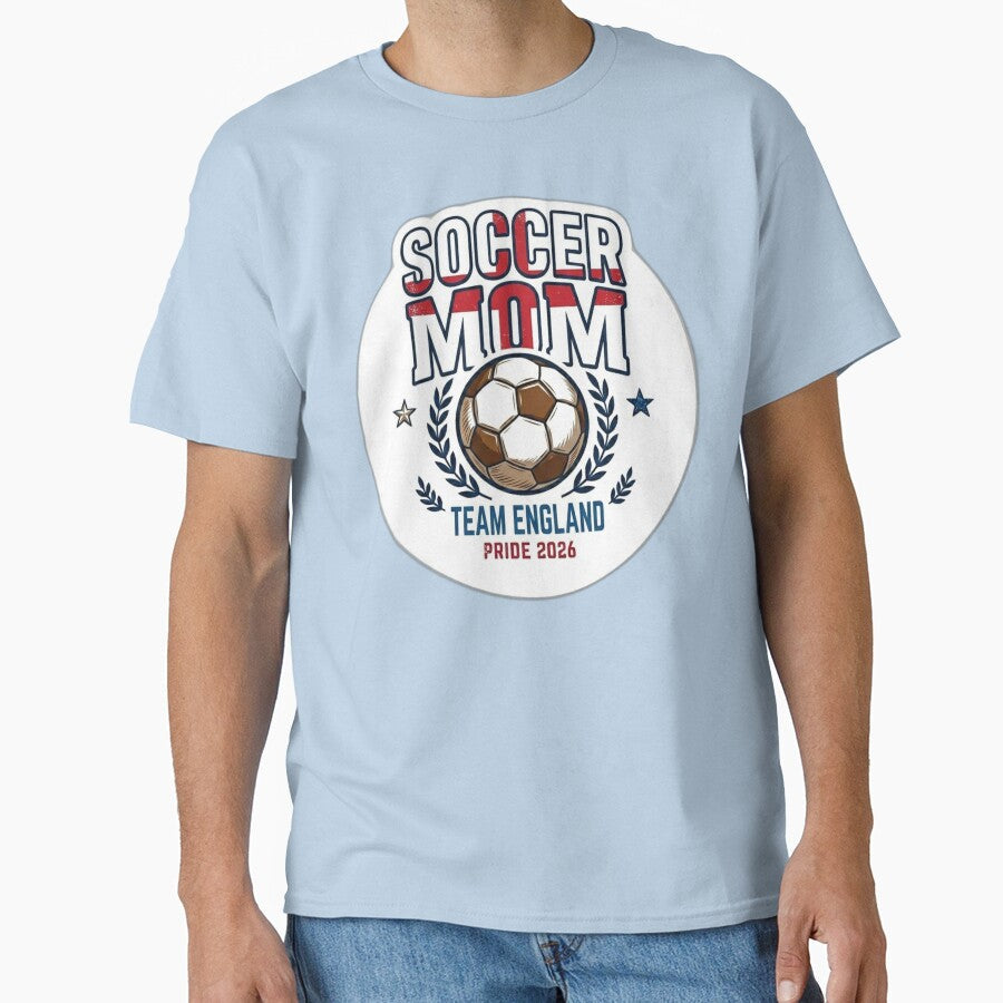 Vintage England Soccer Mom Retro English Flag - Adult & Kids T-Shirts, Sweatshirts & Hoodies apparel design preview 1