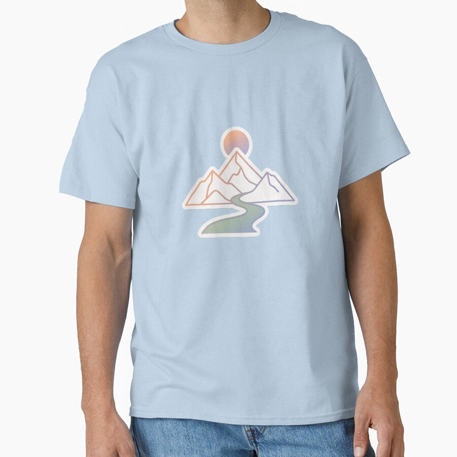 Pastel Peak Adventure by Morden-Design - Adult & Kids T-Shirts, Sweatshirts & Hoodies apparel design preview 1