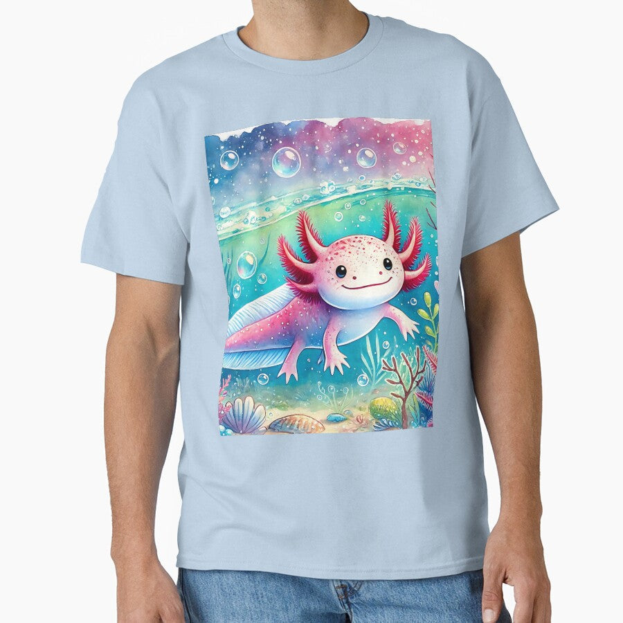 Axolotl Art #176 Lovers by ksgraphics222 - Adult & Kids T-Shirts, Sweatshirts & Hoodies apparel design preview 1