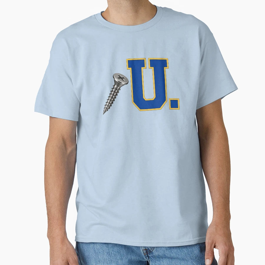 Screw U Collection Royal Blue Gold T-Shirt - Streetwear Style for Adults - T-Shirt, Sweatshirt, Hoodie
