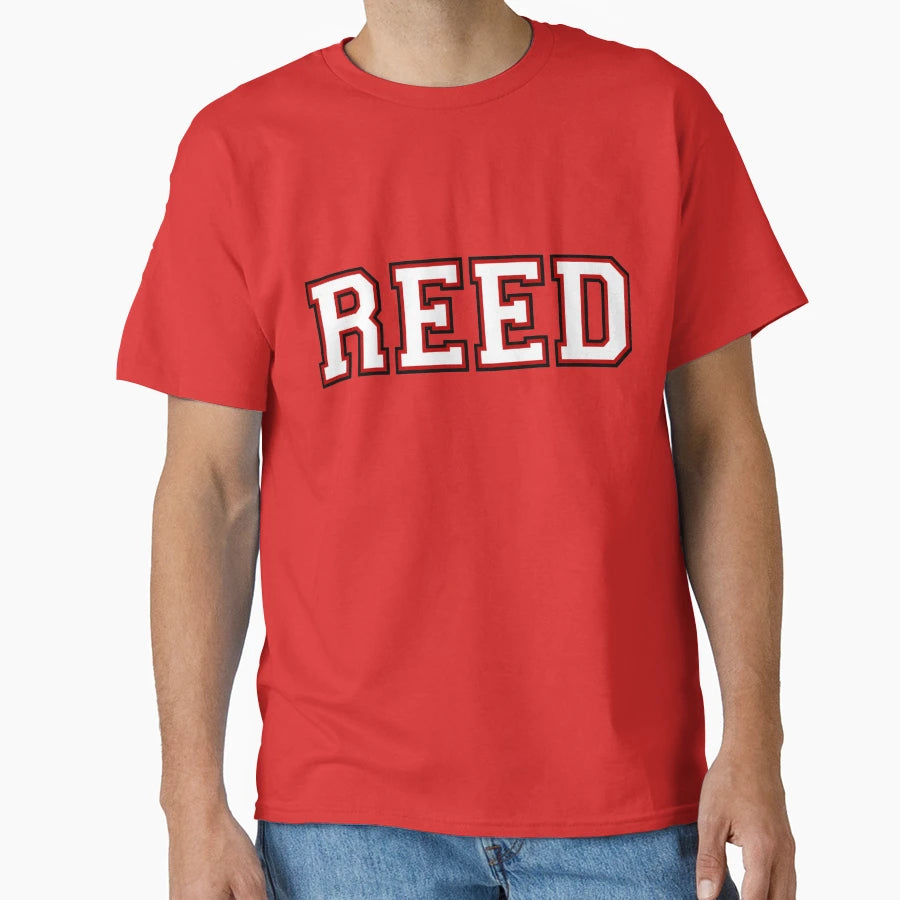 Reed College Font T-Shirt - Custom Art Print Men Women - T-Shirt, Sweatshirt, Hoodie