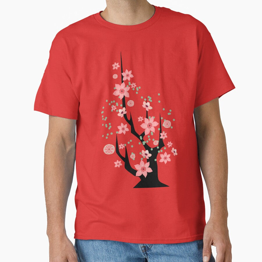 Floral Tree Nature Collage by Sachie's Studio - Adult & Kids T-Shirts, Sweatshirts & Hoodies apparel design preview 1