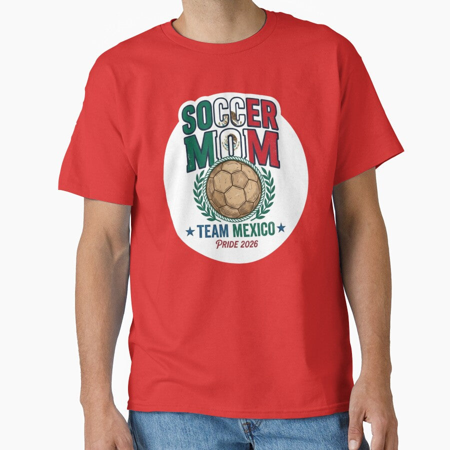 Vintage Mexico Soccer Mom Retro Mexican Flag Football - Adult & Kids T-Shirts, Sweatshirts & Hoodies apparel design preview 1