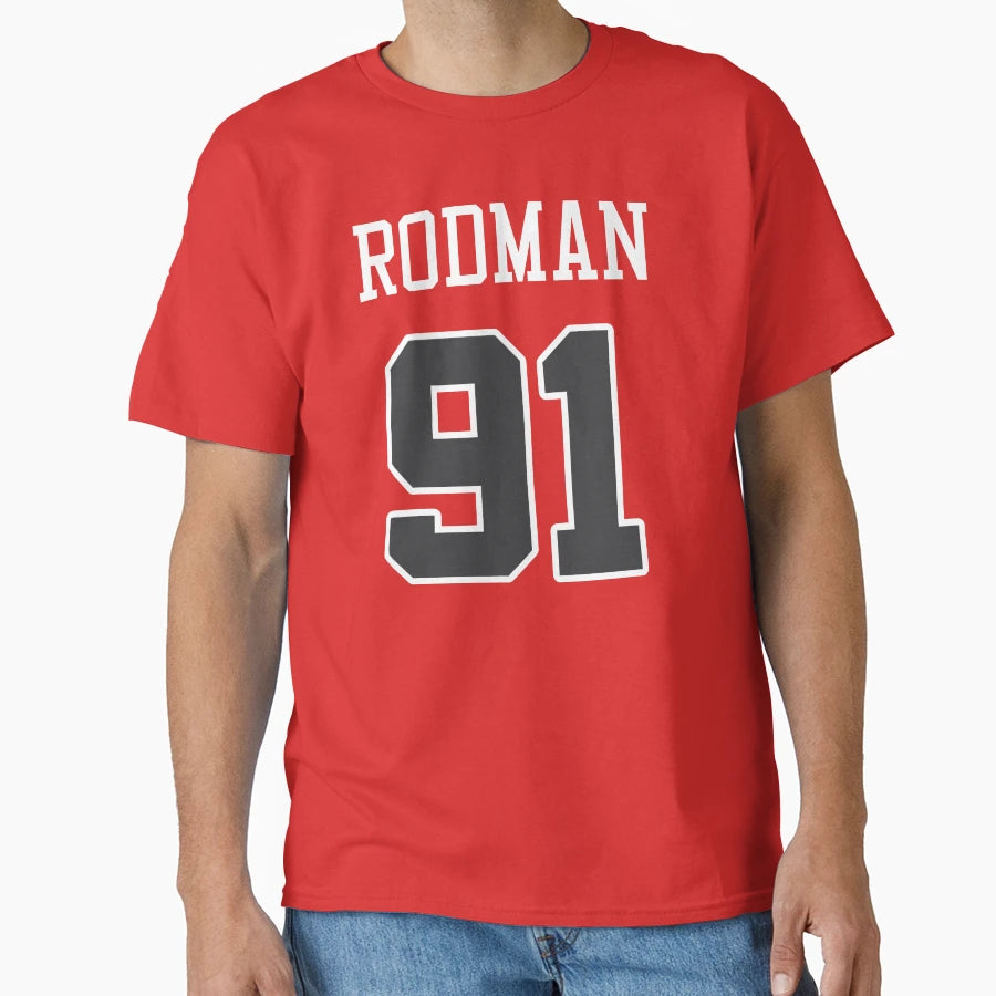 Dennis Rodman 91 Bulls T-Shirt - Fun Novelty Design Unisex - T-Shirt, Sweatshirt, Hoodie