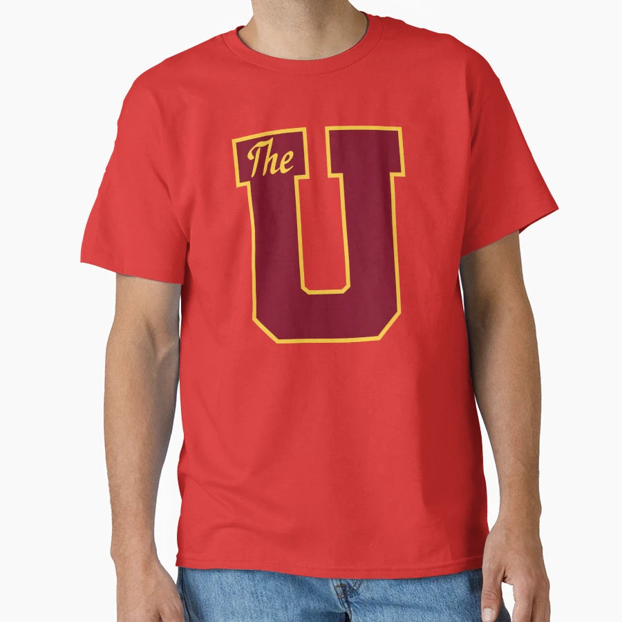 U Maroon T-Shirt - Graphic Print Men Women - T-Shirt, Sweatshirt, Hoodie