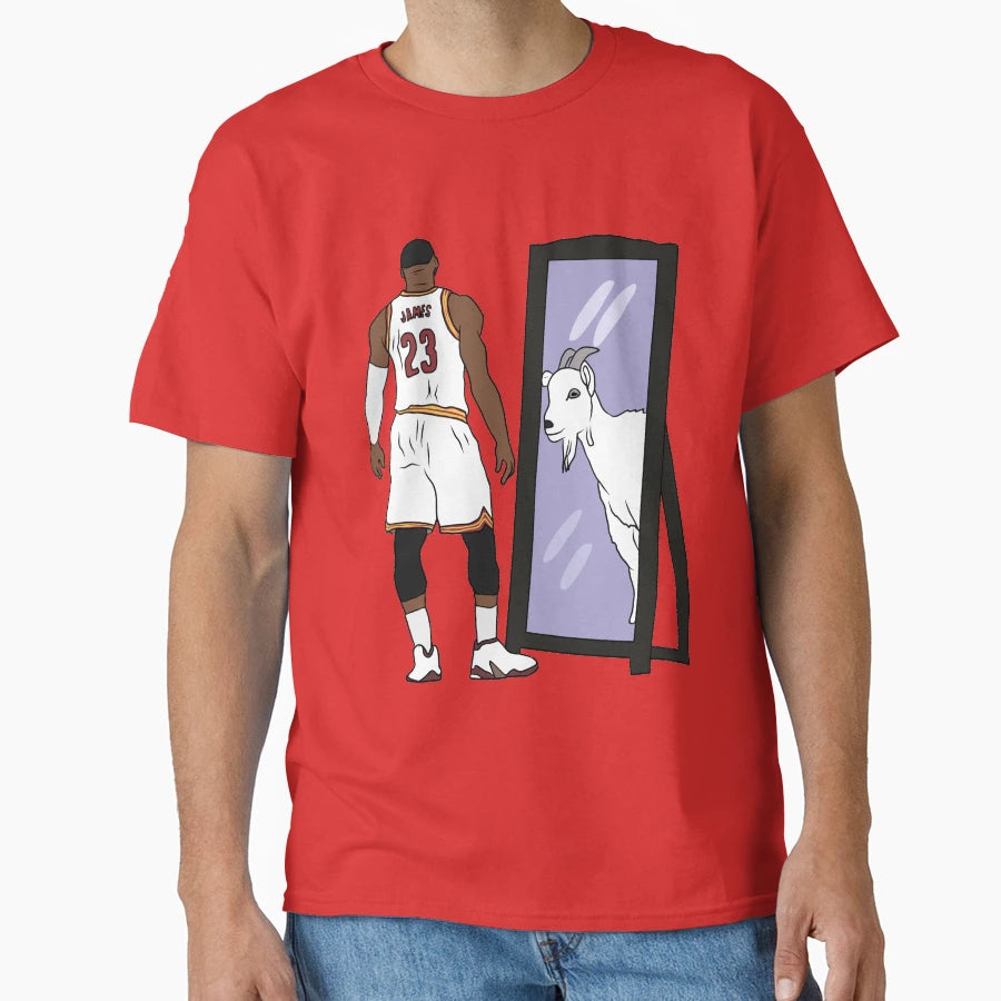 Lebron James Mirror Goat Cleveland T-Shirt - Streetwear Style for Adults - T-Shirt, Sweatshirt, Hoodie