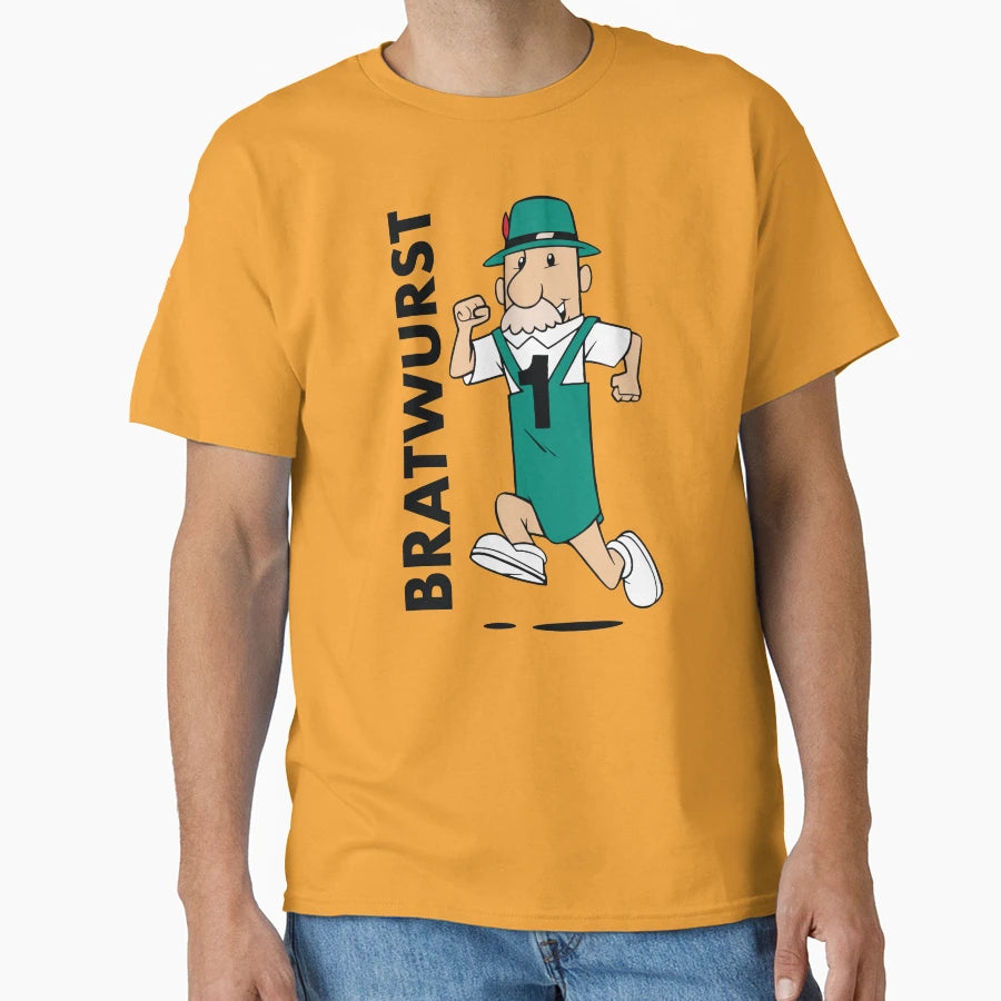 Milwaukee Bratwurst Sausage Racer T-Shirt - Casual Everyday Wear for Adults - T-Shirt, Sweatshirt, Hoodie